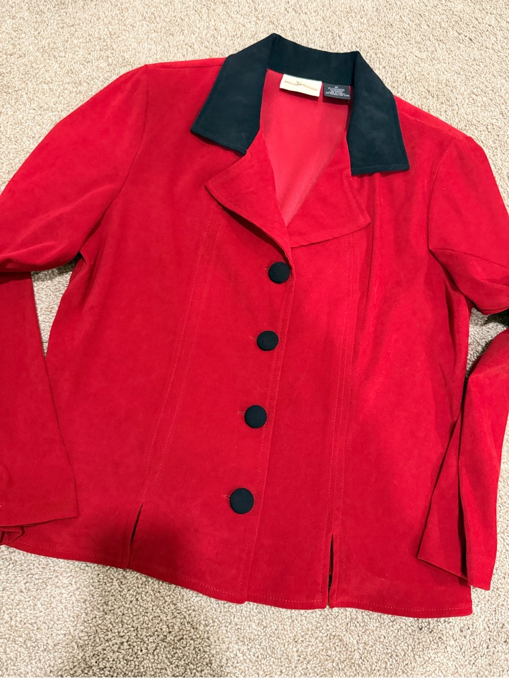 Vintage 90s Expressions Faux Suede Blazer
